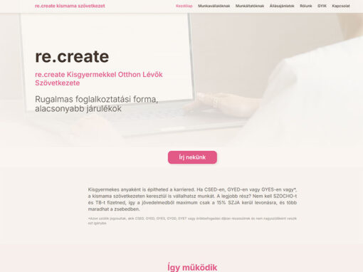 re.create kismama szövetkezet